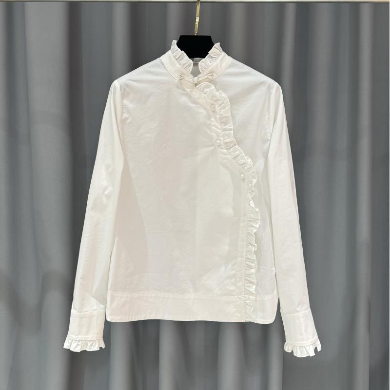 斜襟百搭长袖常规款新中式衬衫四季通用衬衣