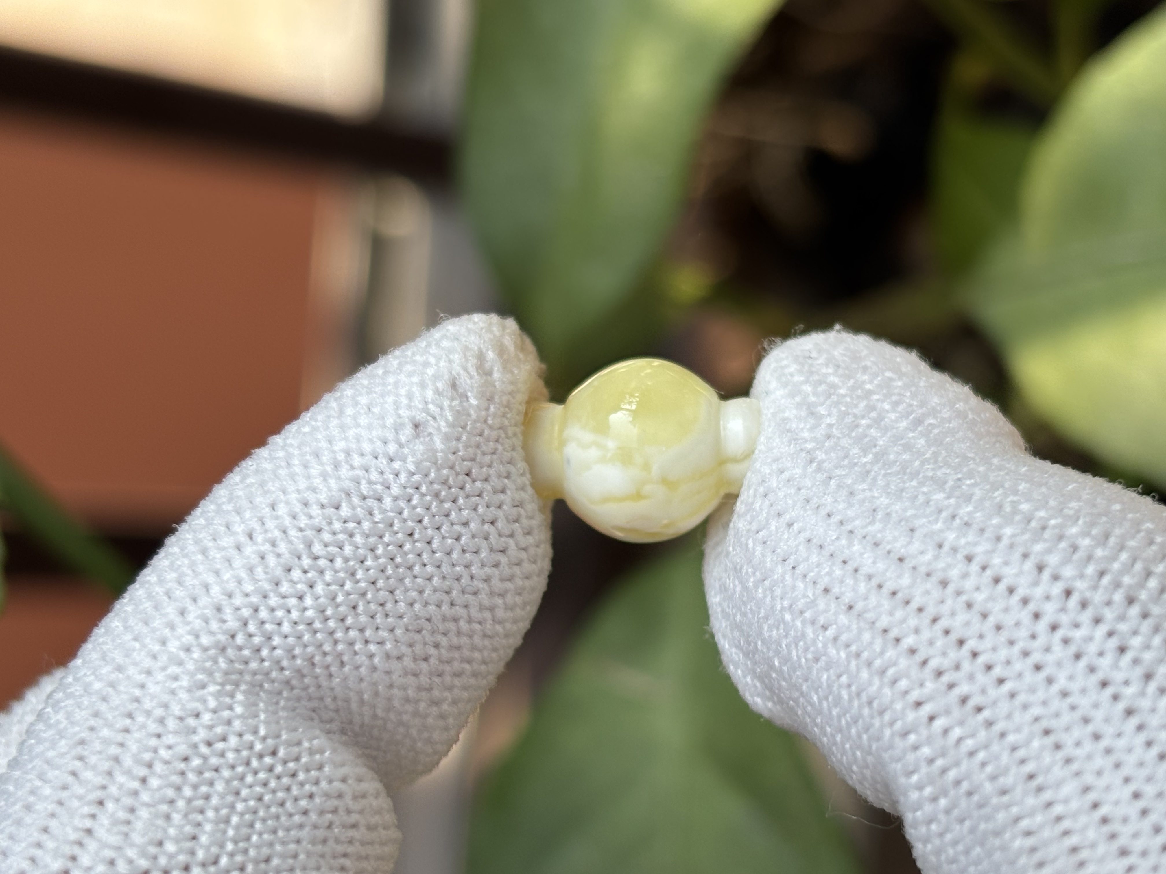 F0118天然蜜蜡琥珀灯笼配饰10x13.1mm