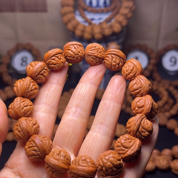 道***步吊坠桃核秦岭桃核手串