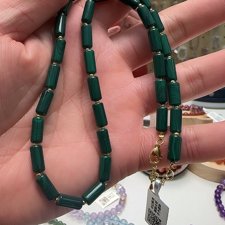 孔雀石合金手链孔雀石项链