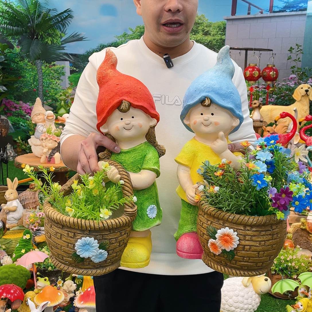 红陶花园庭院摆件&002&