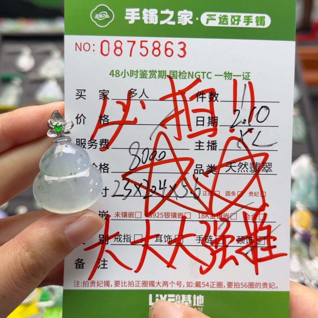 【闪购商品】翡翠颈饰18K金镶嵌多人