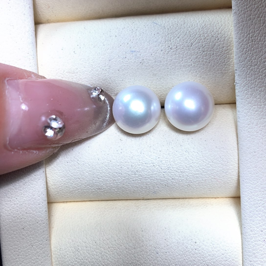 海水珍珠耳饰18K金镶嵌
