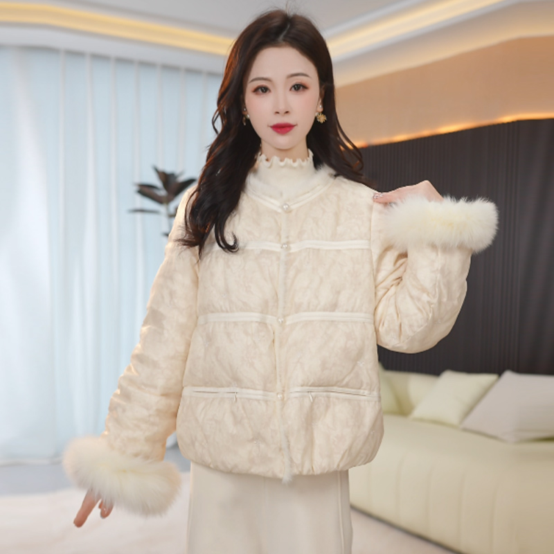 【羽绒服】冬季白鸭绒羽绒服百搭新款时尚气质休闲保暖外套女冬