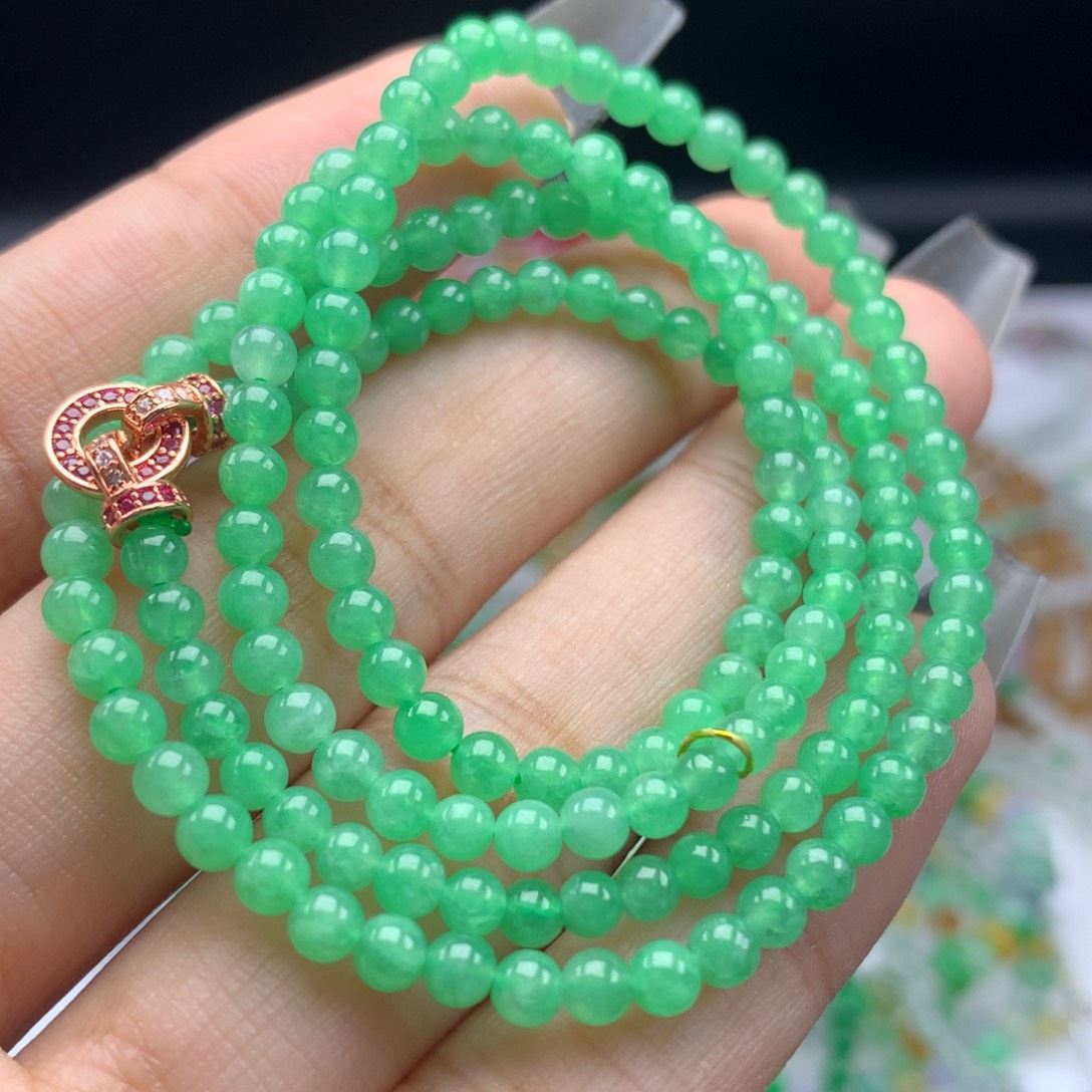 翡翠手链未镶嵌卡