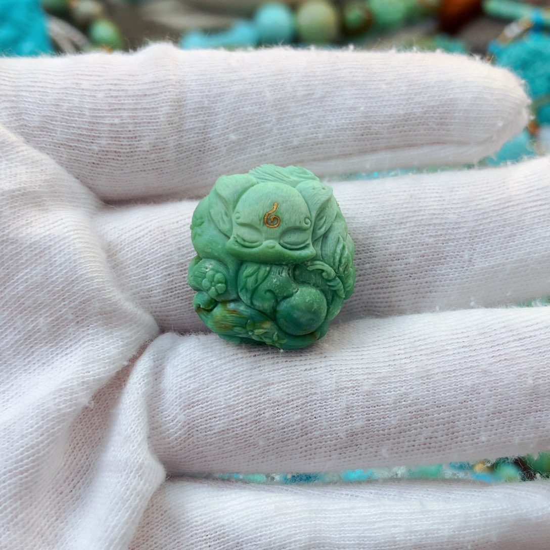 未镶嵌绿松石珠宝半成品