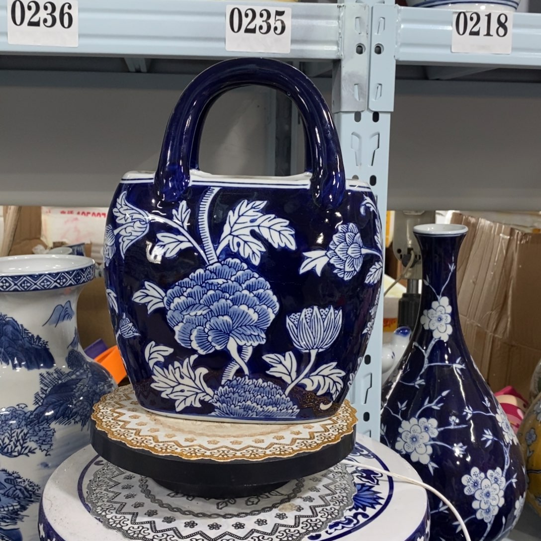 瓶手提包花瓶摆件