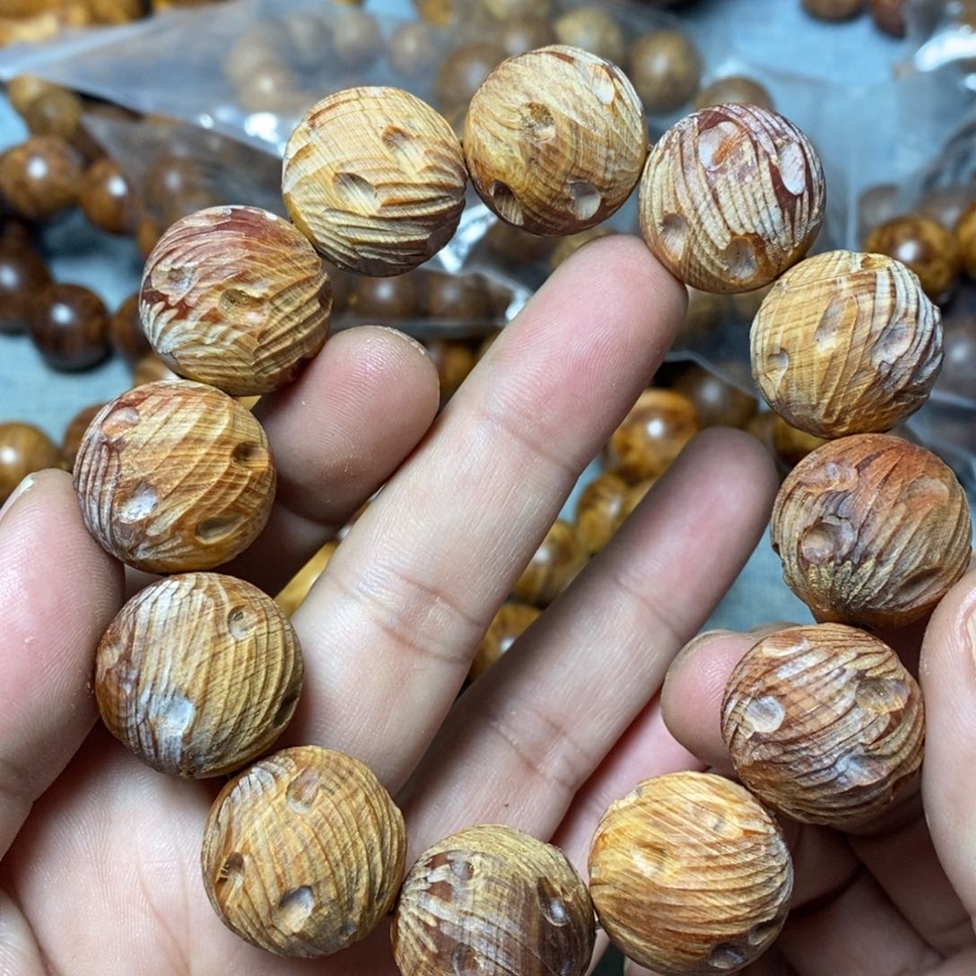 柏木（崖柏）手串/手链2.0锤纹