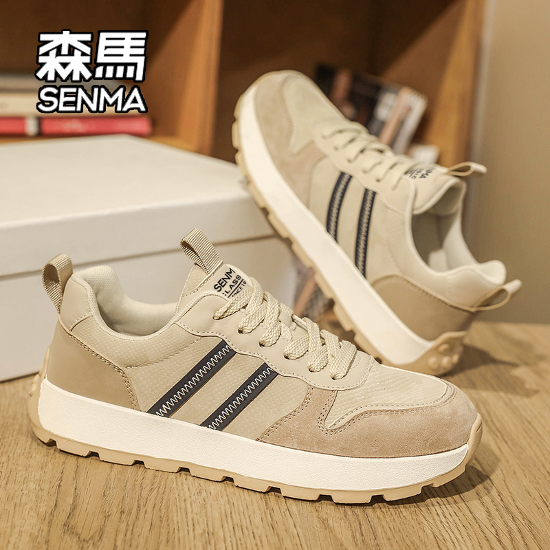 SENMA/森马阿甘男鞋2025新款夏季潮牌休闲运动跑步防滑厚底老爹鞋