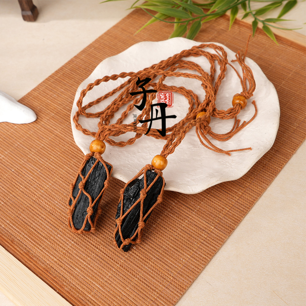 【子丹】黑碧玺原石项链（多样性发/发其一）C1-227