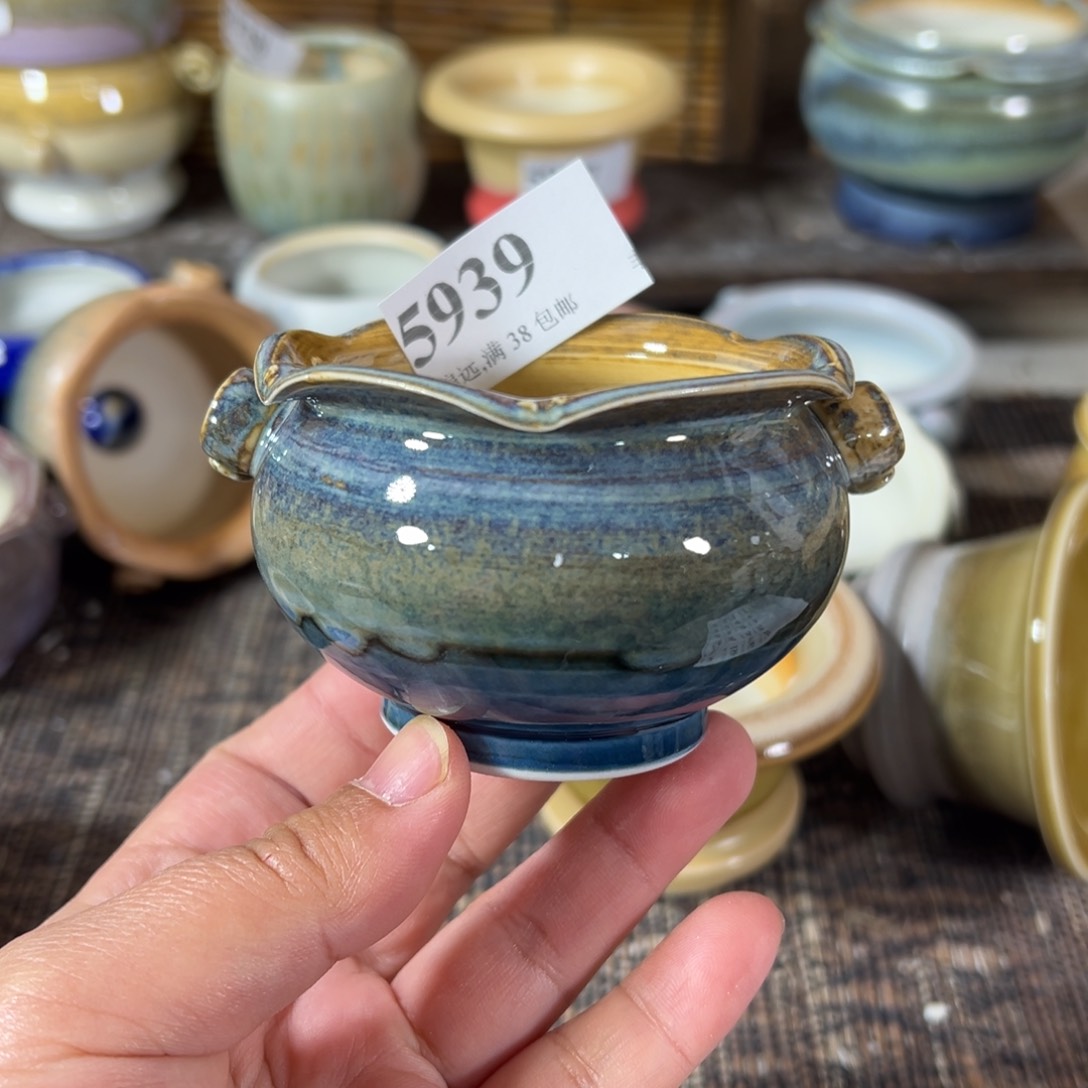 陶瓷景德镇手工花盆