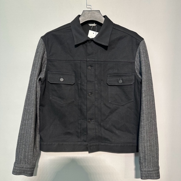 99新 DIOR/迪奥 拼接牛仔外套夹克50码价12200