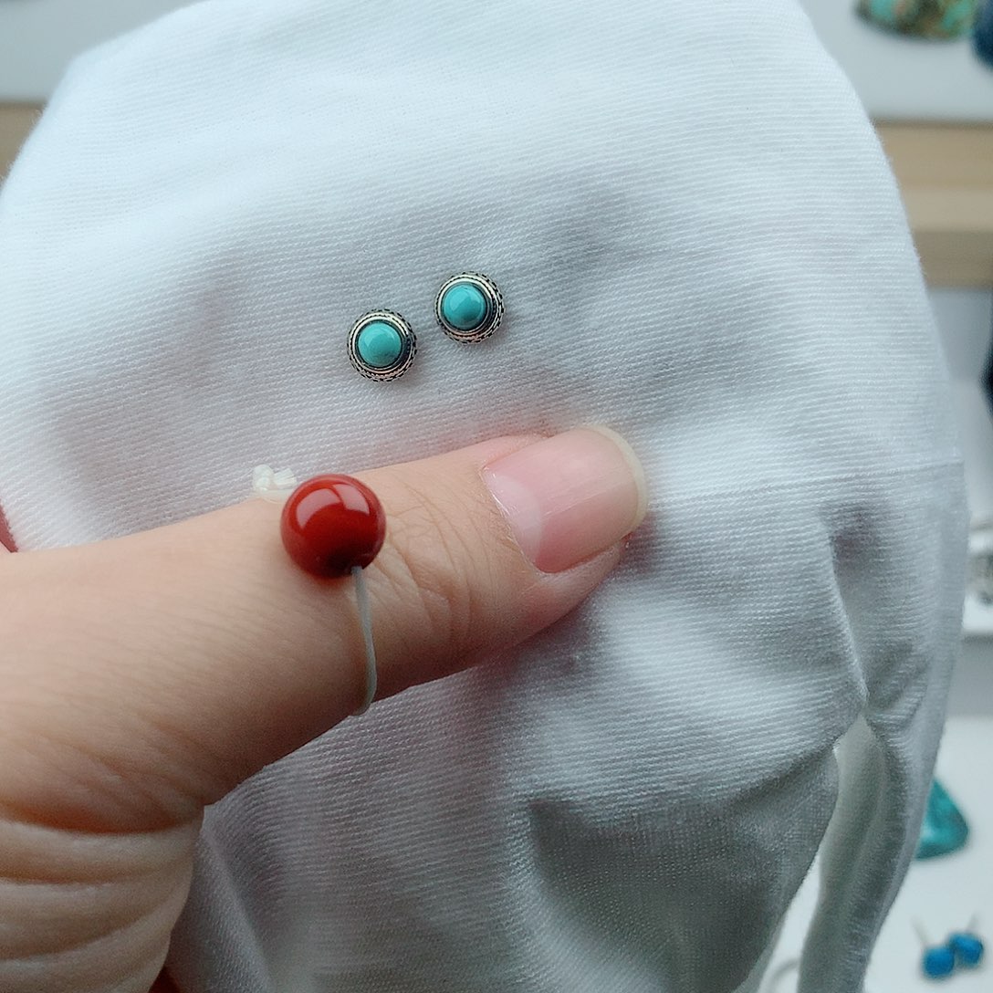 南红玛瑙银S925镶嵌珠宝奇石