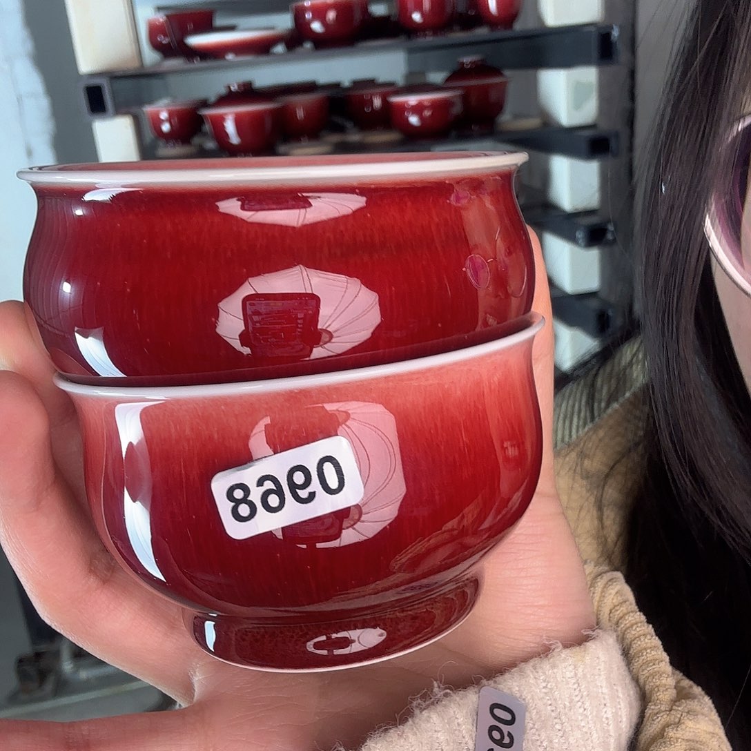 杯景德镇郎红陶瓷