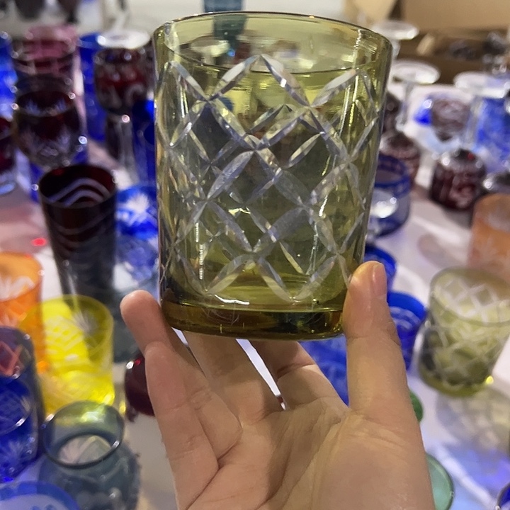 手柄款水晶玻璃微瑕一个