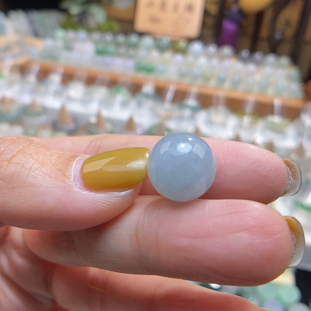 翡翠未镶嵌颈饰13冰蓝