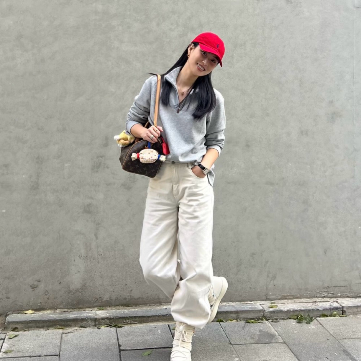 柿子-男女同款纯棉半拉链