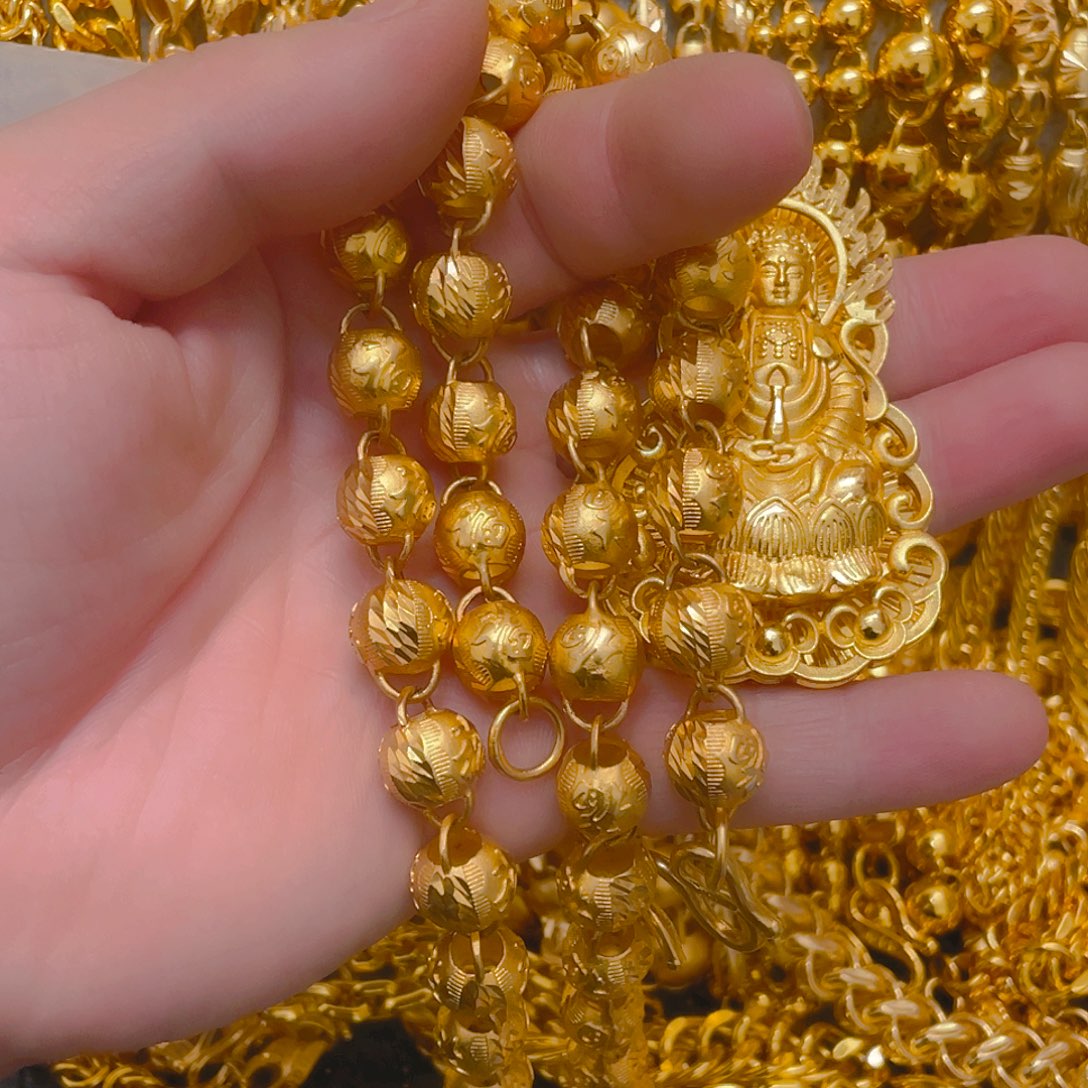 合金合金卡12的福子项链加一个中号观音