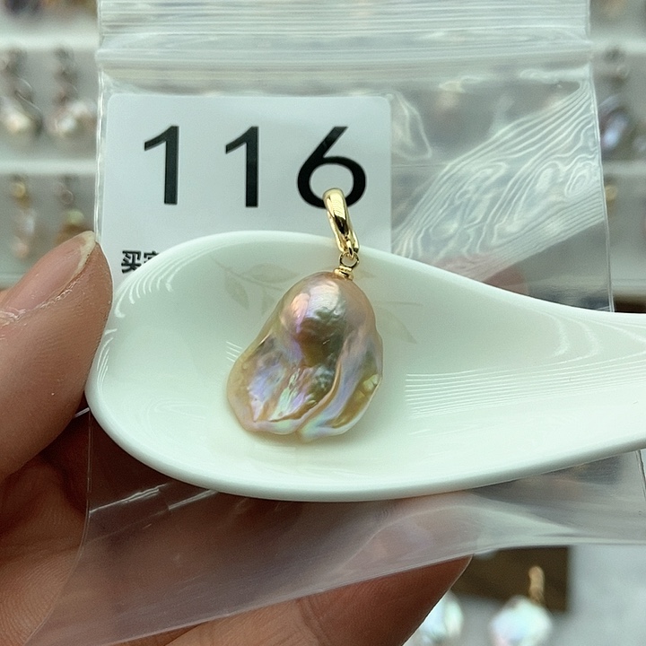 淡水珍珠颈饰银S925镶嵌