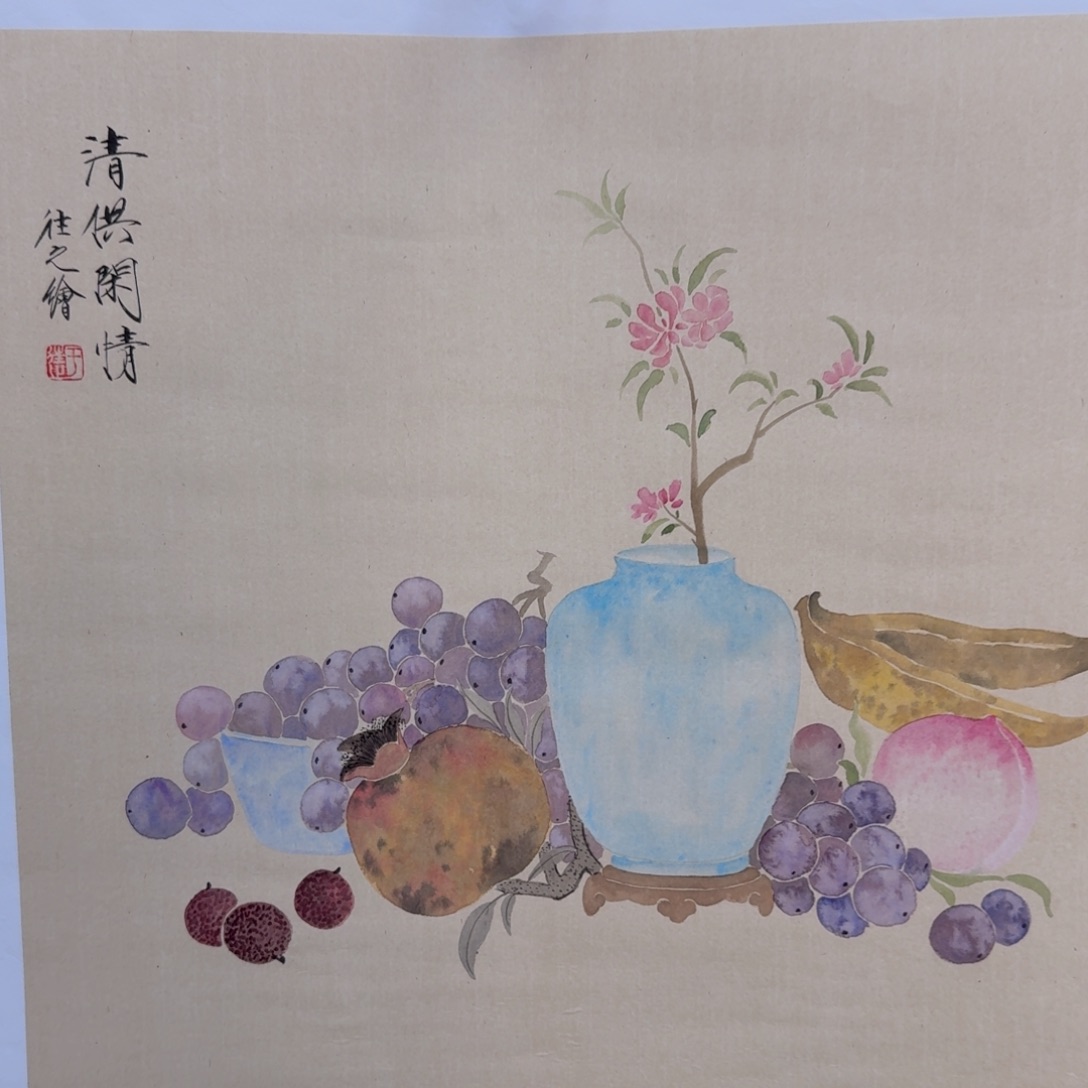 国画国画作品山水花鸟纯手绘