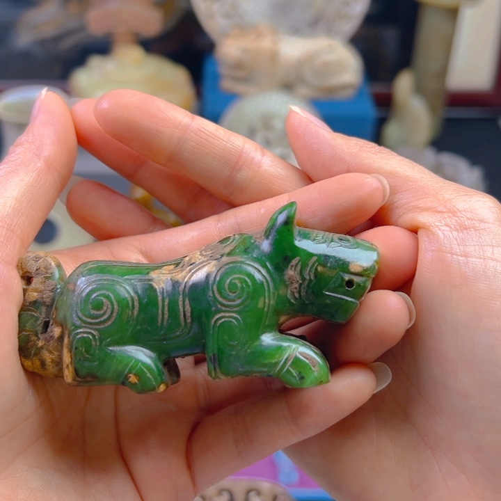 和田玉（糖玉）未镶嵌笔搁一****6