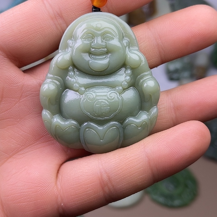 和田玉吊坠(不含链)未镶嵌