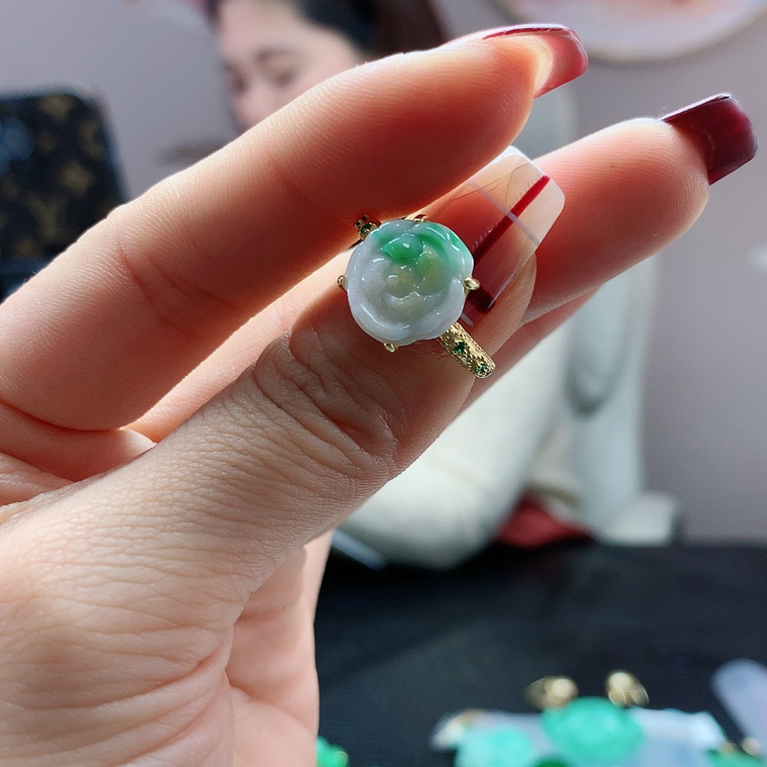 【闪购商品】翡翠戒指银S925镶嵌，