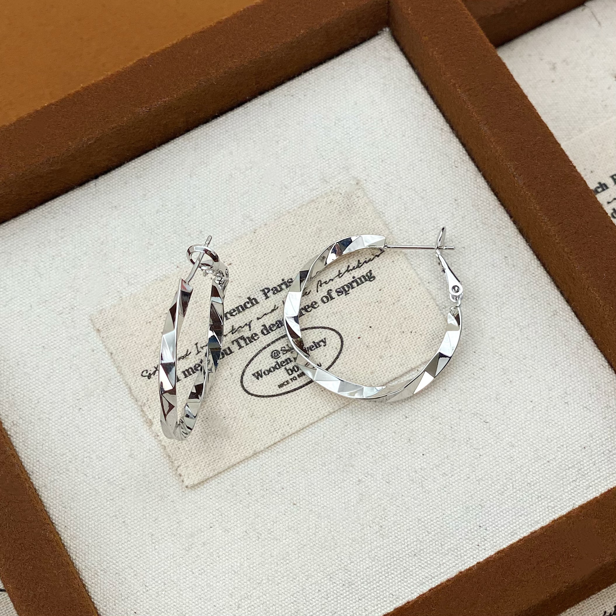 铜合金耳饰 佳佳（Y225）内径25毫米 耳环