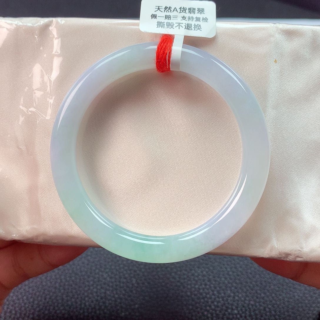 翡翠手镯未镶嵌天然缅甸A货翡翠手镯