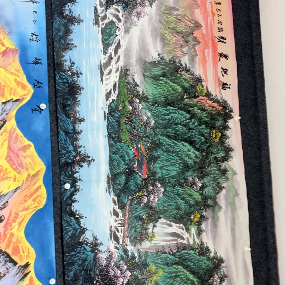 国画纯手工制作的