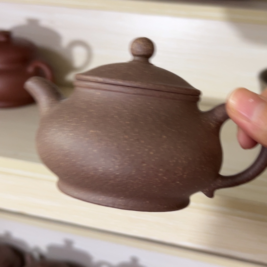 墨***。紫砂茶壶五彩段泥单壶150