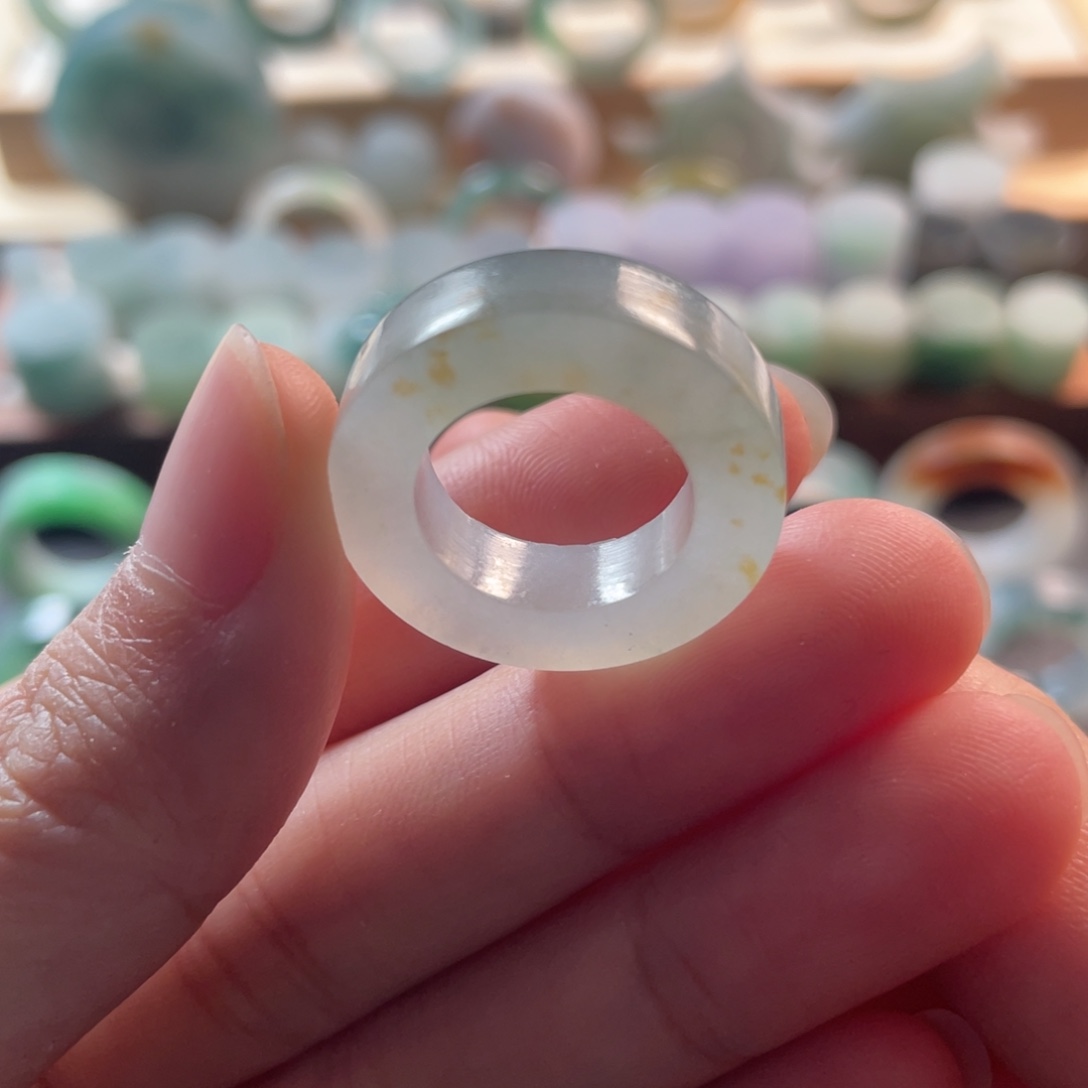 定制翡翠未镶嵌戒指7-15