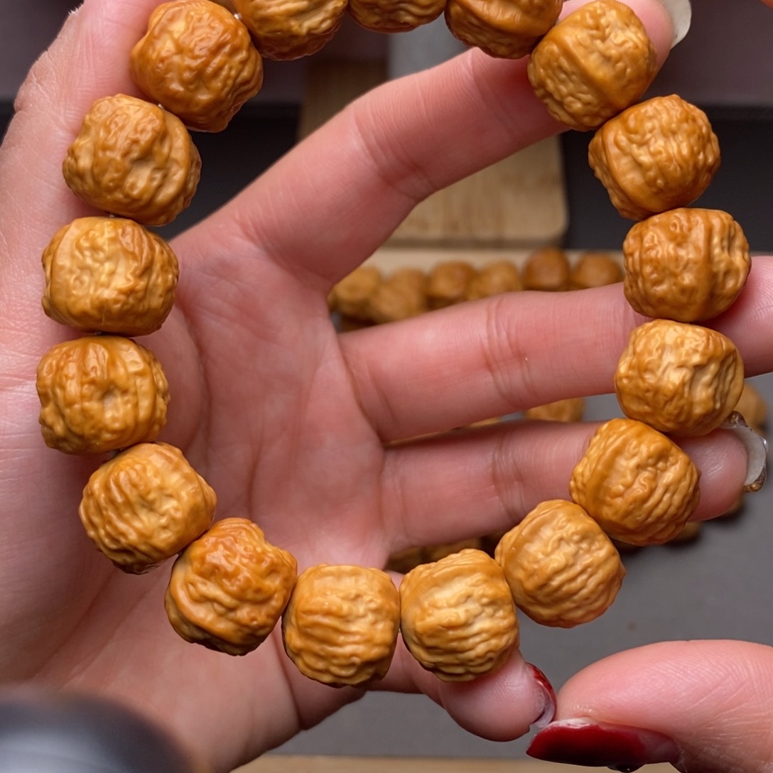 猴头核桃手串15-16mm金蟾蛤蟆头