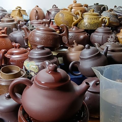 茶壶段泥宜兴原矿段泥柴烧手工底槽清250cc容天紫砂壶