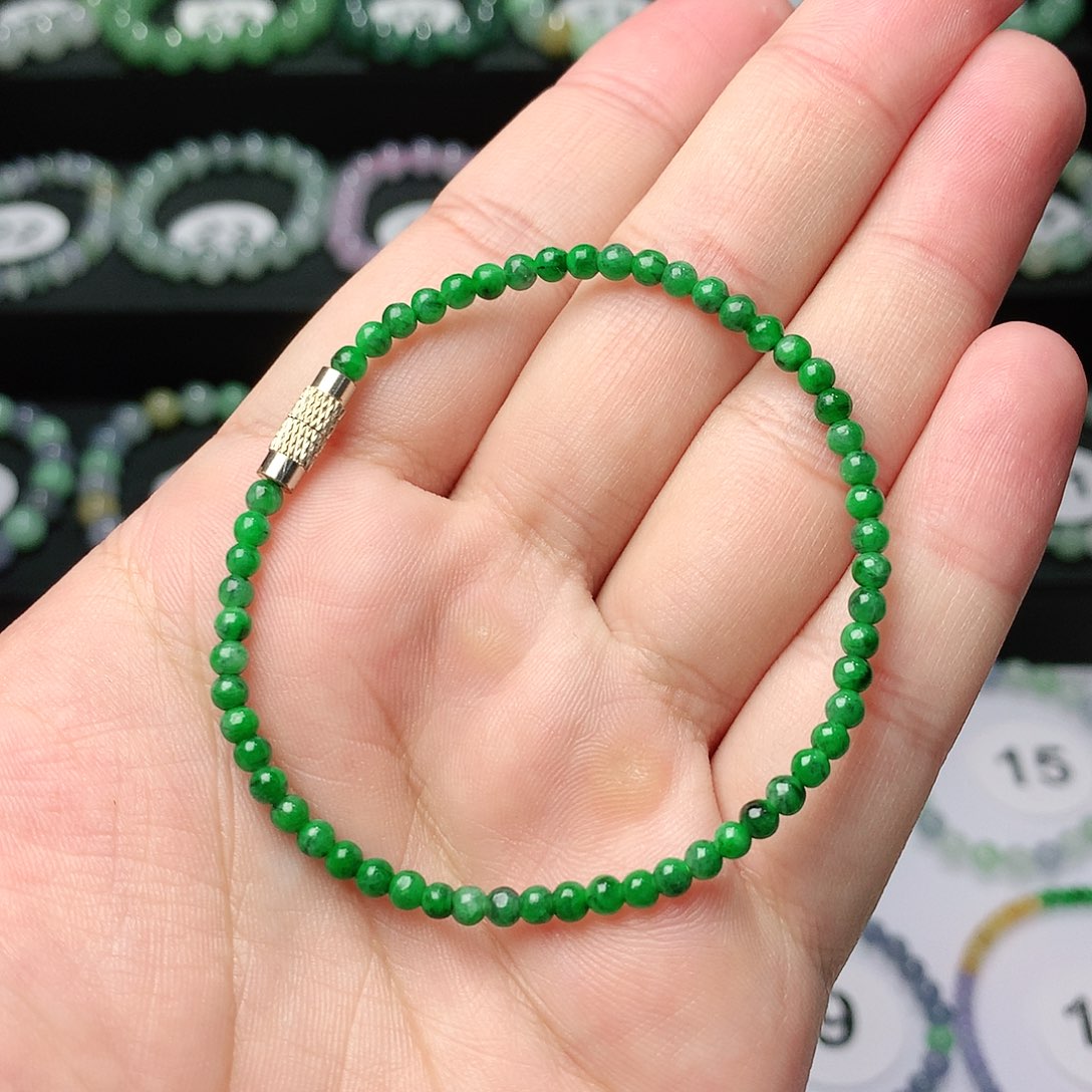 翡翠手链未镶嵌~****~翡翠