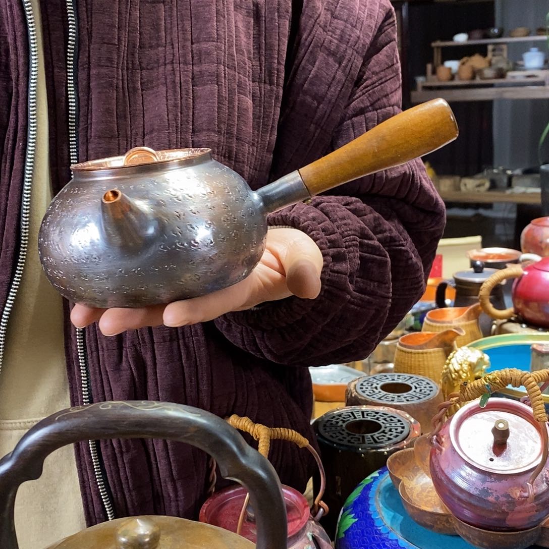 任和堂纯紫铜泡茶壶600毫升