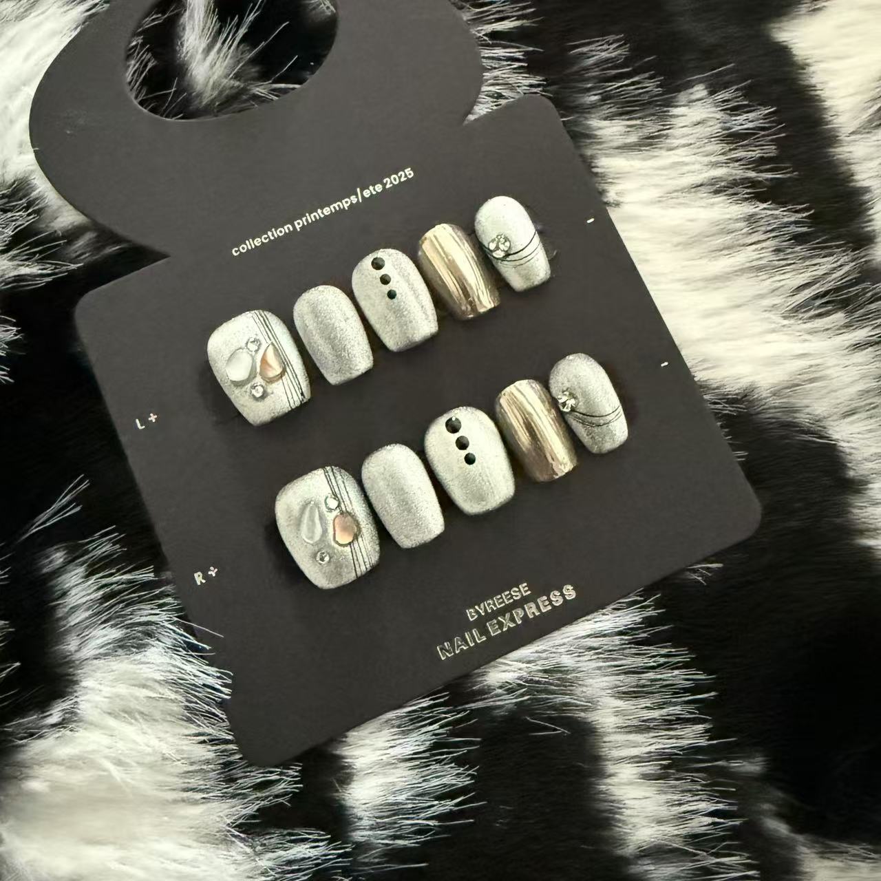 BYREESE| 抹茶彩贝 手工穿戴甲