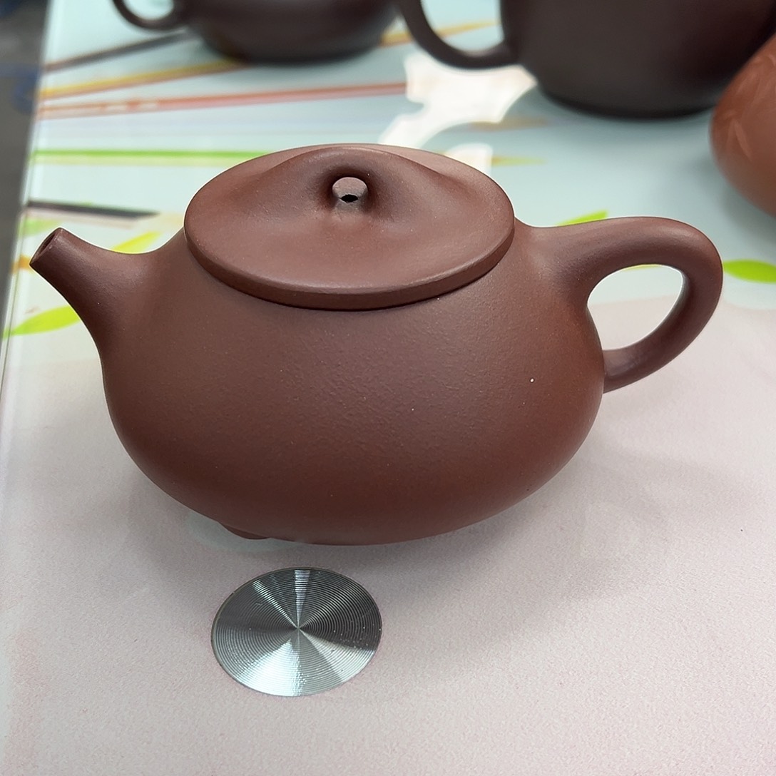 紫砂茶壶底槽清景舟