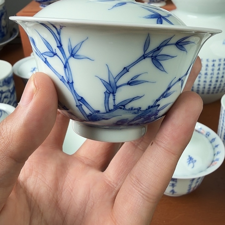 清****手绘青花书法艺术
