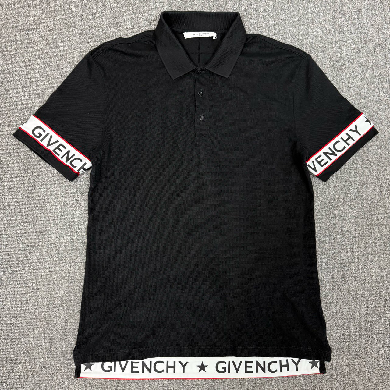 99新 Givenchy/纪梵希 12427704 纪梵希 黑色字母logo短袖 L码
