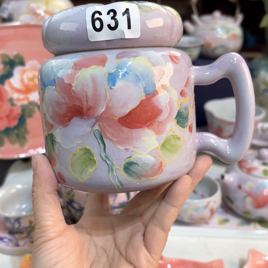 景德镇手绘高温釉下彩陶瓷茶具