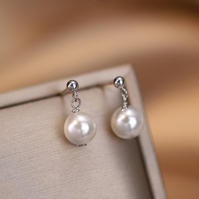 铜合金锆石吊坠 【艺华轻奢饰品】 耳钉女2025年新款