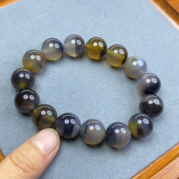 玛瑙/玉髓手链未镶嵌钮*