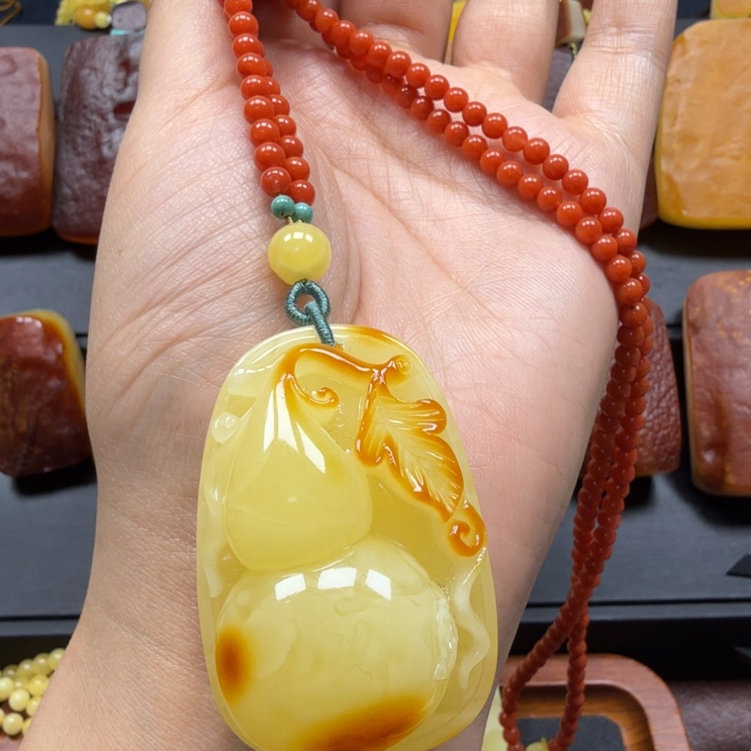 未镶嵌琥珀吊坠(赠链)