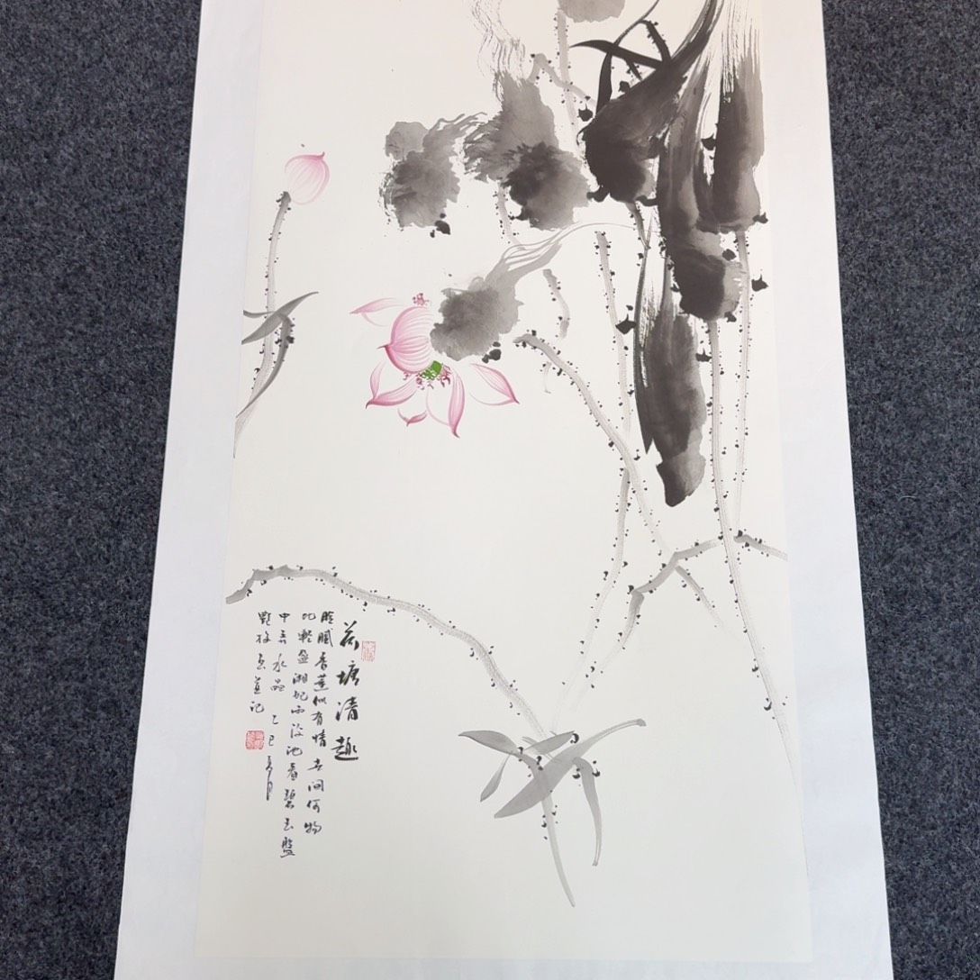 国画纯手绘山水花鸟纯手绘作品