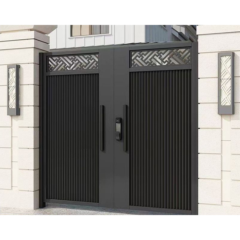 铝合金庭院大门新中式别墅门楼自建房家用院子大门小区花园双开门