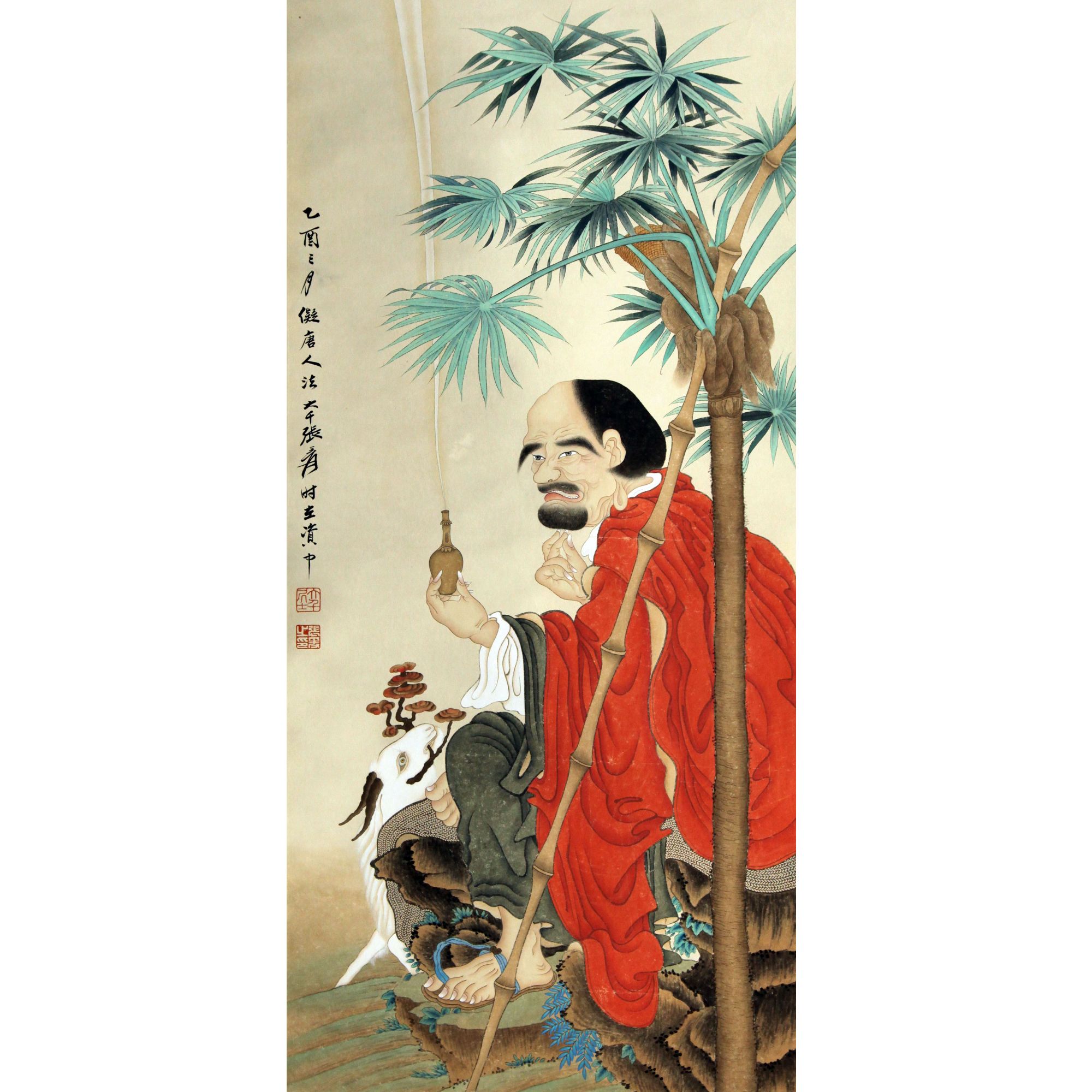 40  ZDQ  人物   92×44   纸本立轴