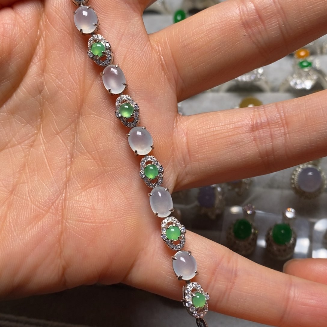 翡翠手链未镶嵌手链