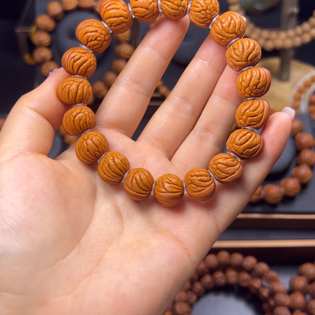 桃核手串柳叶15手串