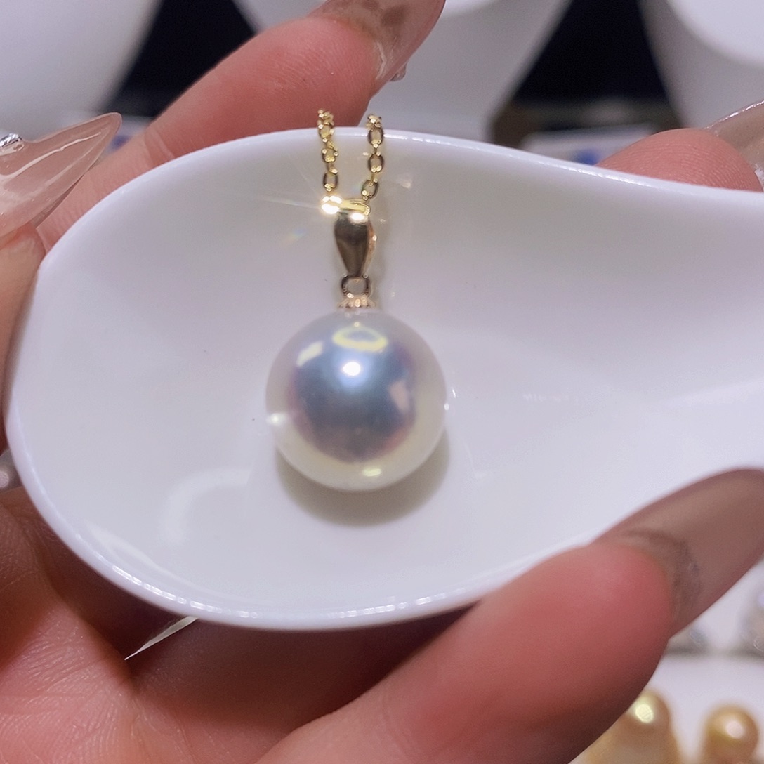 淡水珍珠颈饰银S925镶嵌